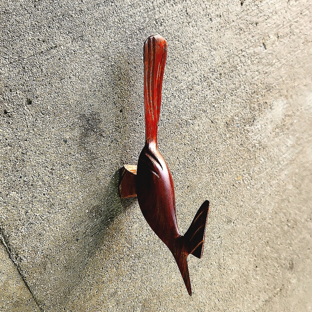 Wooden Road Runner Figure Burl Wood